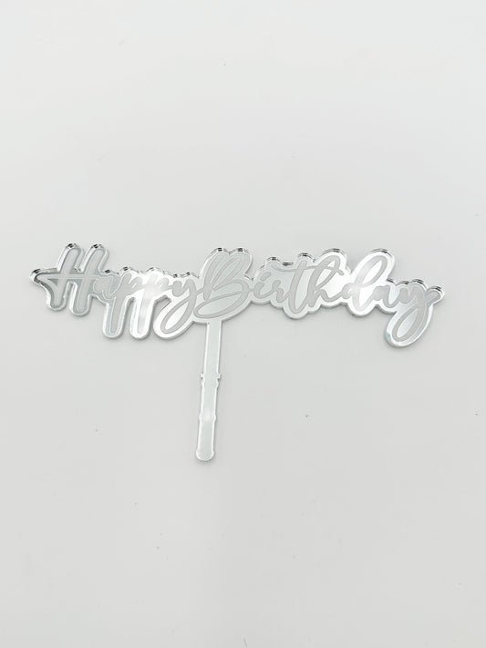 Cake Topper - Silver